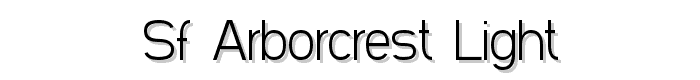 SF Arborcrest Light font